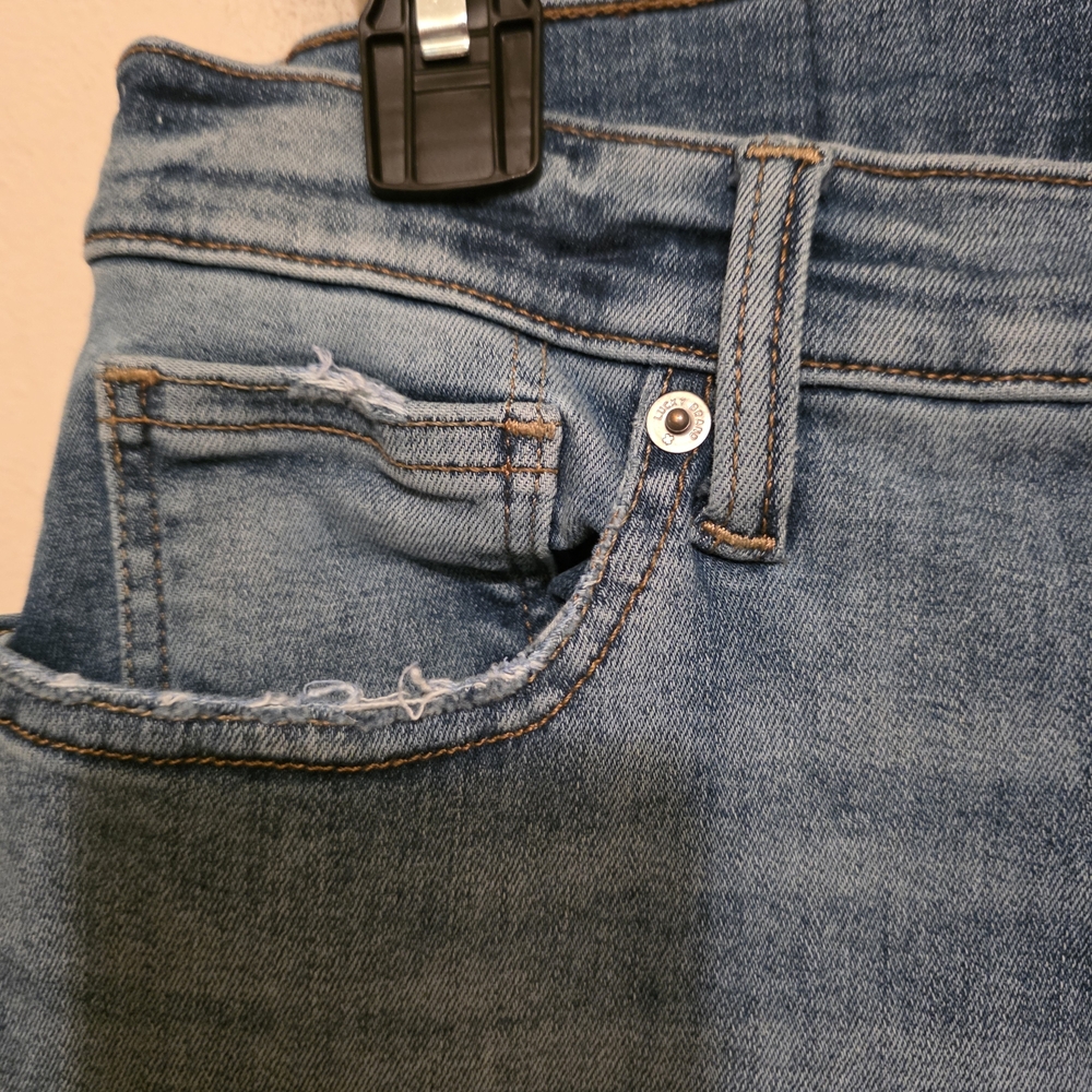 Lucky Brand MID RISE SUPER SKINNY AVA Light Blue Cropped Jeans size 10/30 A - Picture 10 of 10
